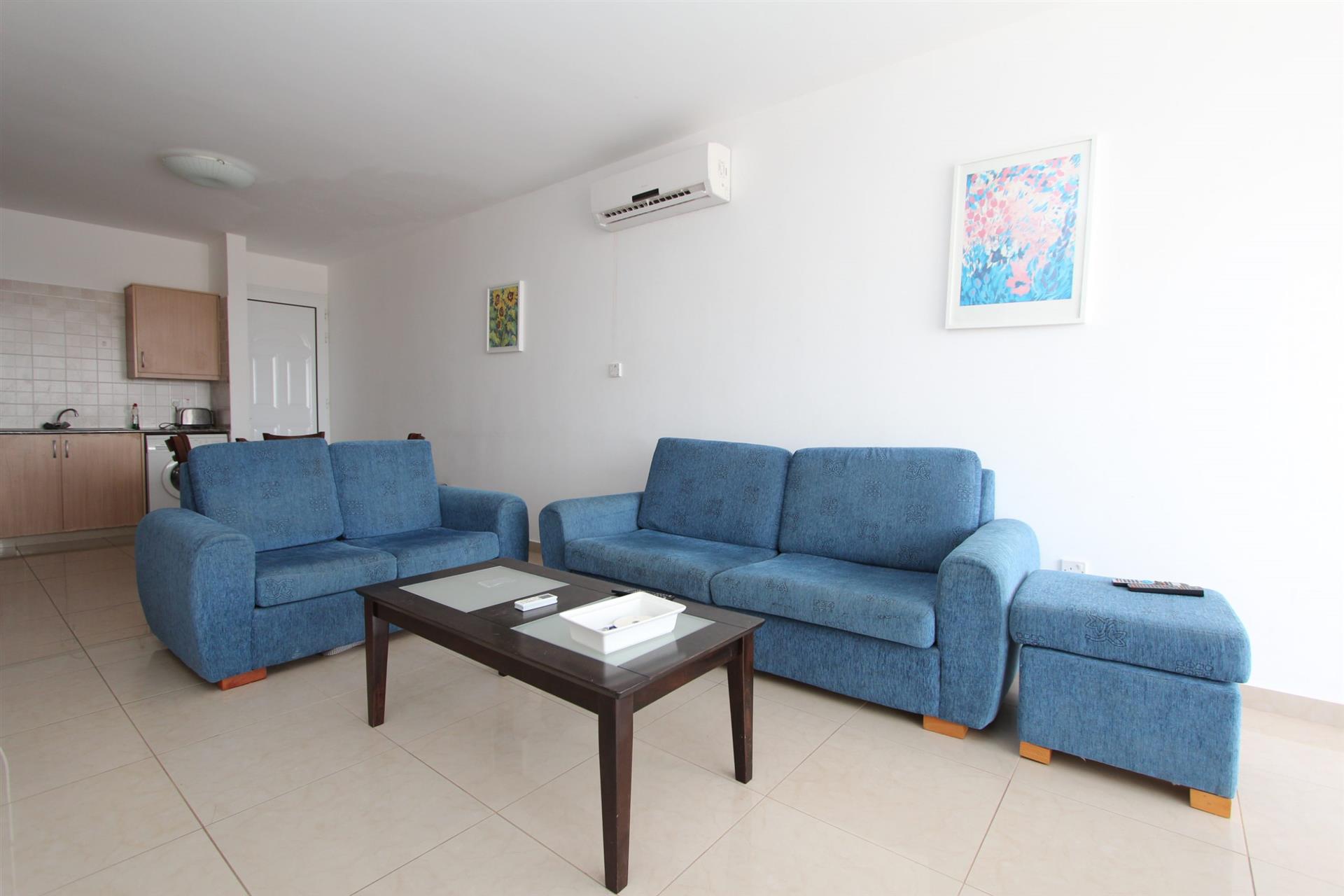 REF:  PC3738A Two bed top floor, furnished apartment.   €1000 AUGUST or €475 per month 12 month contract